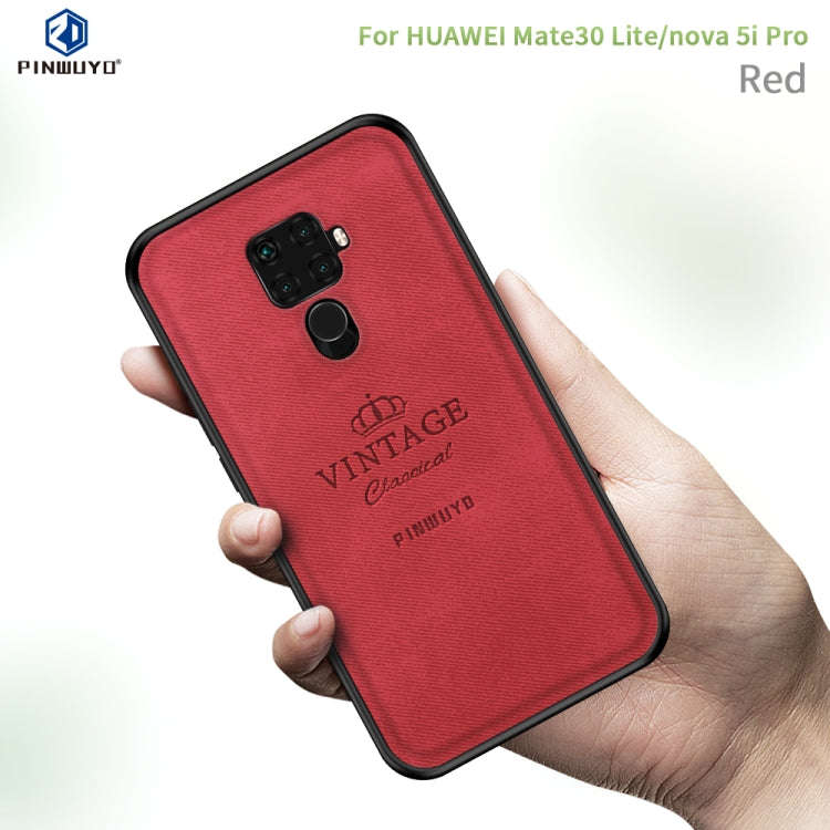 PINWUYO Shockproof Waterproof Full Coverage PC + TPU + Skin Protective Case for Huawei Nova 5i Pr...