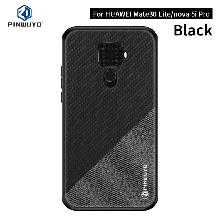 PINWUYO Honors Series Shockproof PC + TPU Protective Case for Huawei Nova 5i Pro / Mate 30 Lite(B...
