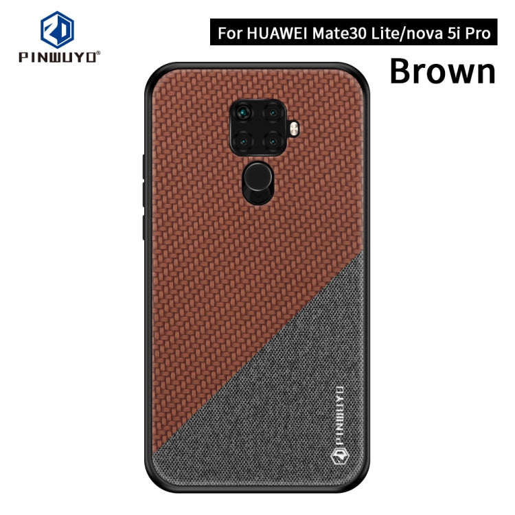 PINWUYO Honors Series Shockproof PC + TPU Protective Case for Huawei Nova 5i Pro / Mate 30 Lite(B...