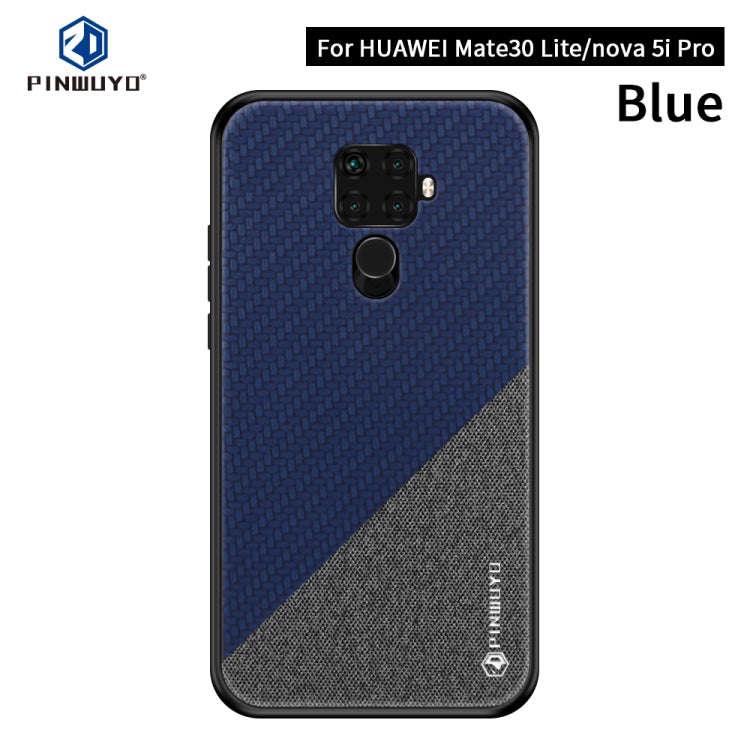 PINWUYO Honors Series Shockproof PC + TPU Protective Case for Huawei Nova 5i Pro / Mate 30 Lite(B...