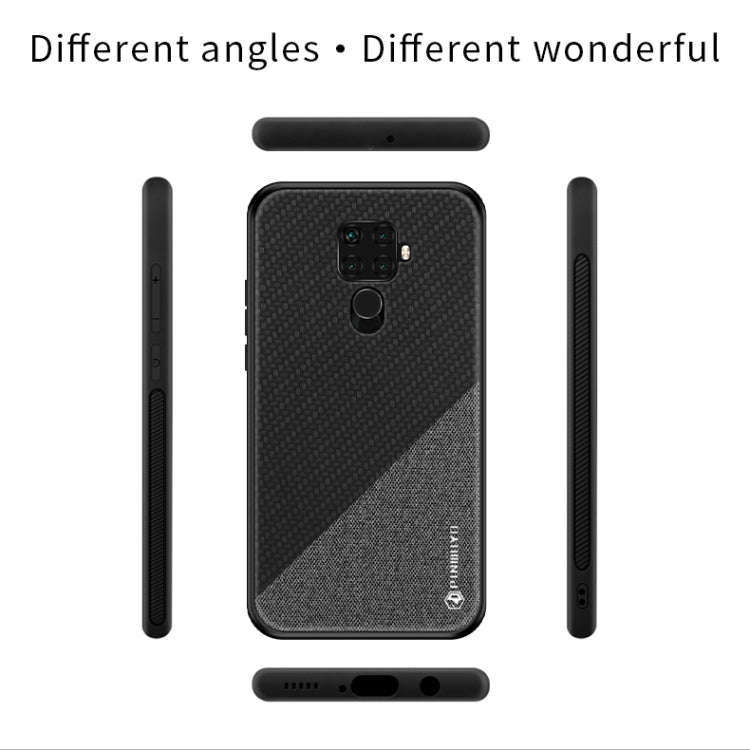PINWUYO Honors Series Shockproof PC + TPU Protective Case for Huawei Nova 5i Pro / Mate 30 Lite(Red)