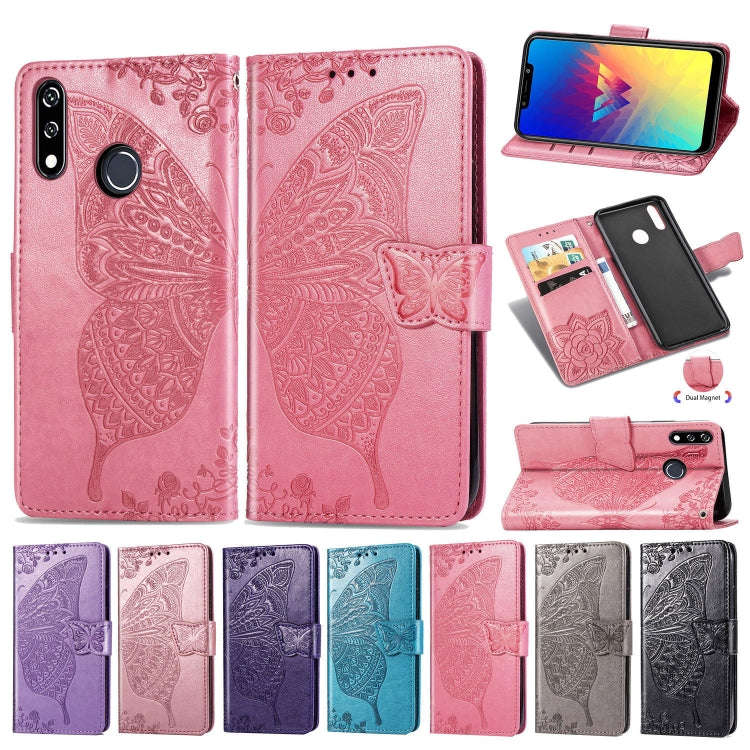 Butterfly Love Flowers Embossing Horizontal Flip Leather Case For LG W10 with Holder & Card Slots...