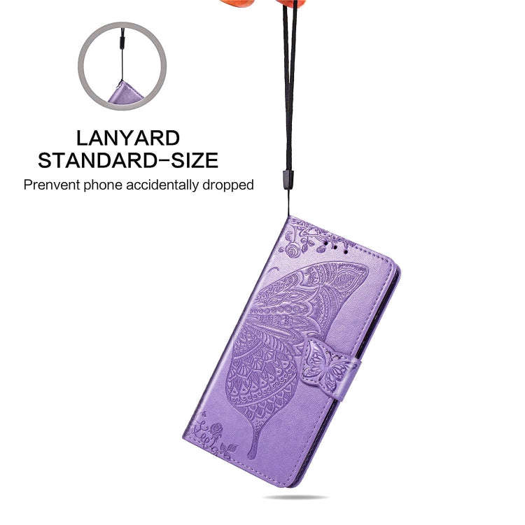 Butterfly Love Flowers Embossing Horizontal Flip Leather Case For LG W10 with Holder & Card Slots...