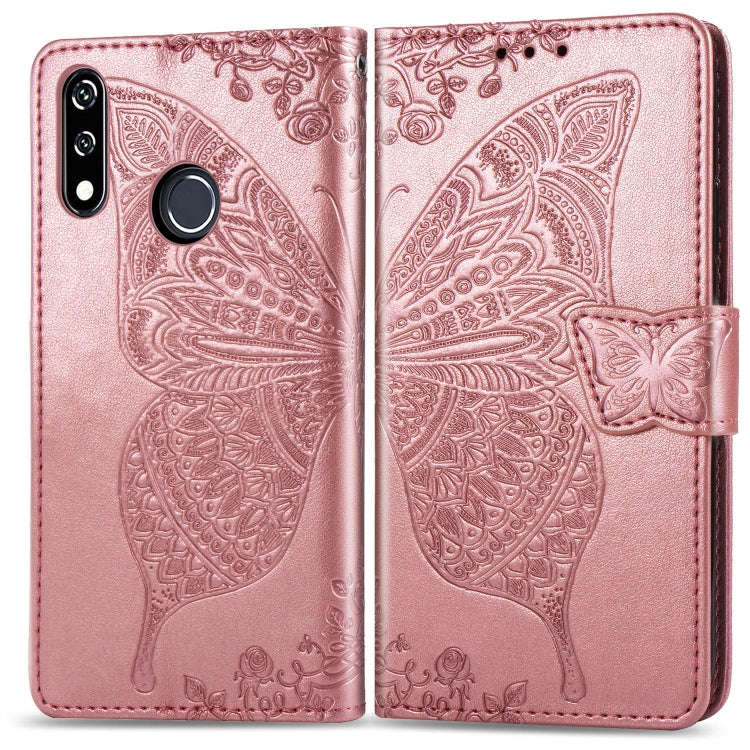 Butterfly Love Flowers Embossing Horizontal Flip Leather Case For LG W10 with Holder & Card Slots...