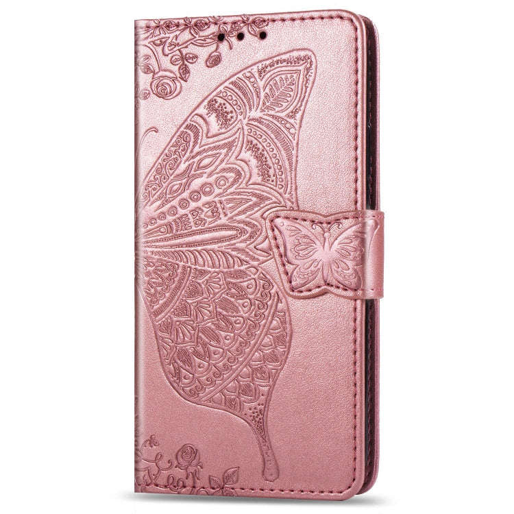 Butterfly Love Flowers Embossing Horizontal Flip Leather Case For LG W10 with Holder & Card Slots...