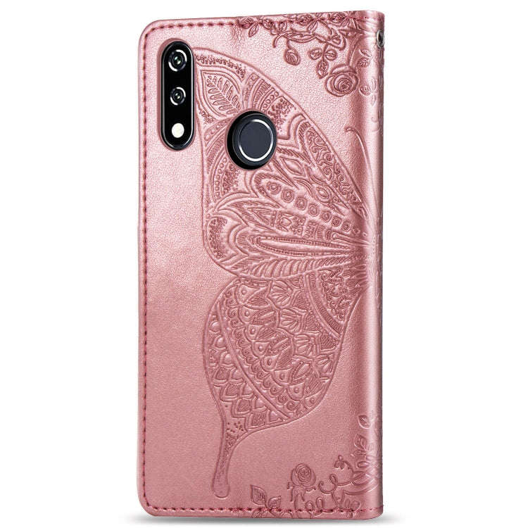 Butterfly Love Flowers Embossing Horizontal Flip Leather Case For LG W10 with Holder & Card Slots...