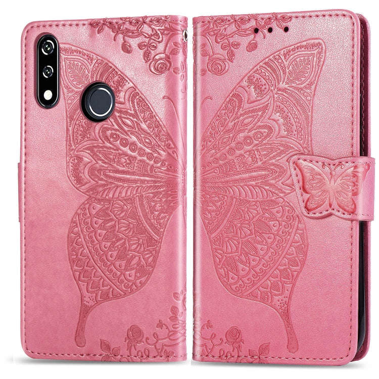 Butterfly Love Flowers Embossing Horizontal Flip Leather Case For LG W10 with Holder & Card Slots...