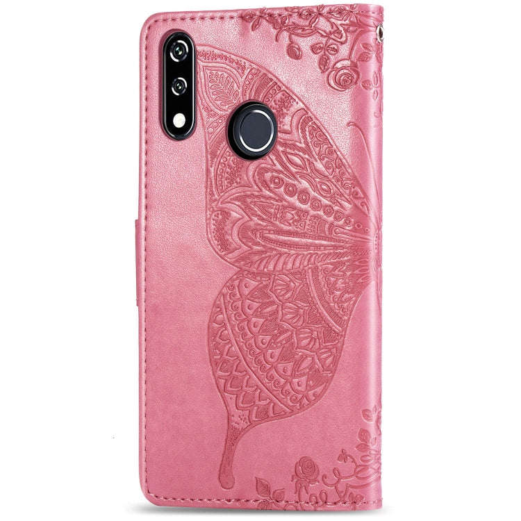 Butterfly Love Flowers Embossing Horizontal Flip Leather Case For LG W10 with Holder & Card Slots...