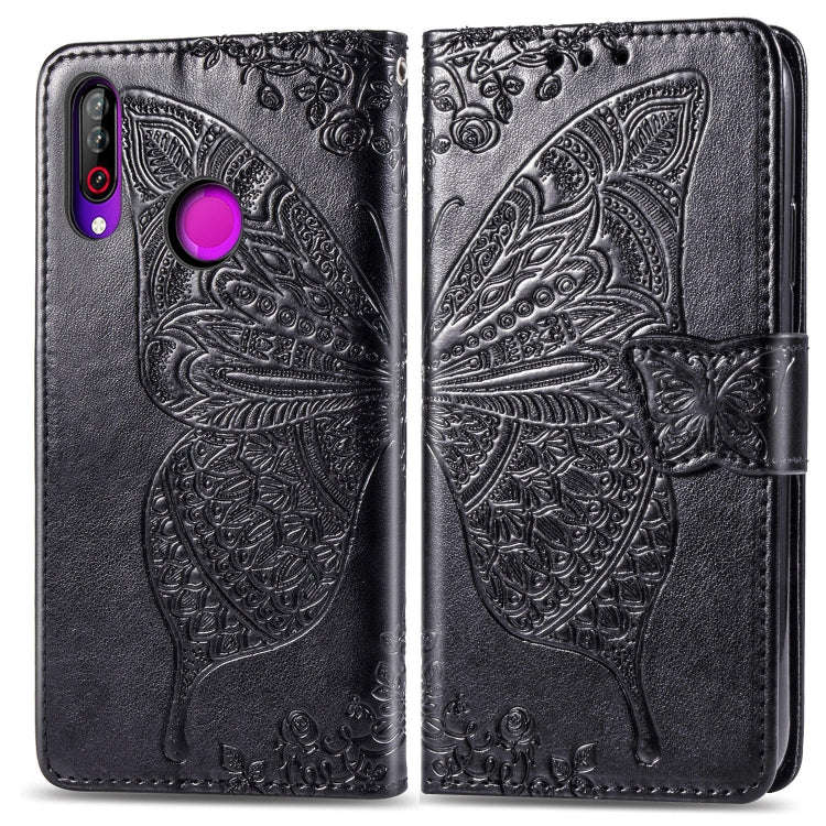 Butterfly Love Flowers Embossing Horizontal Flip Leather Case For LG W30  with Holder & Card Slot...