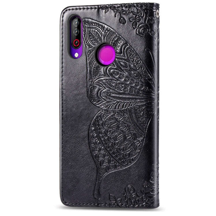 Butterfly Love Flowers Embossing Horizontal Flip Leather Case For LG W30  with Holder & Card Slot...