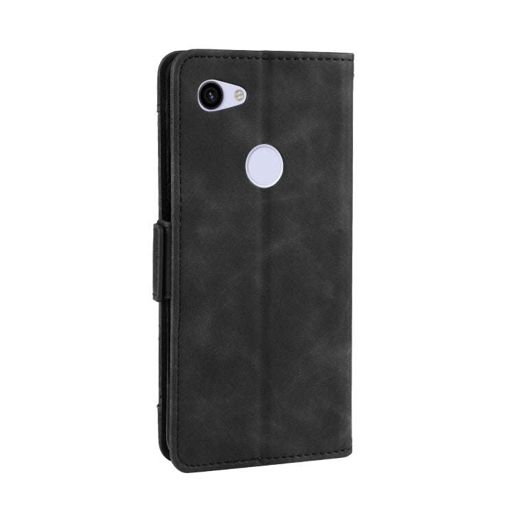 Wallet Style Skin Feel Calf Pattern Leather Case For Google Pixel 3a ,with Separate Card Slot(Black)