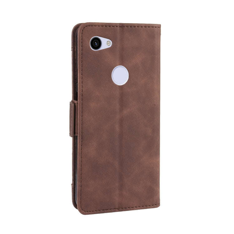 Wallet Style Skin Feel Calf Pattern Leather Case For Google Pixel 3a ,with Separate Card Slot(Brown)