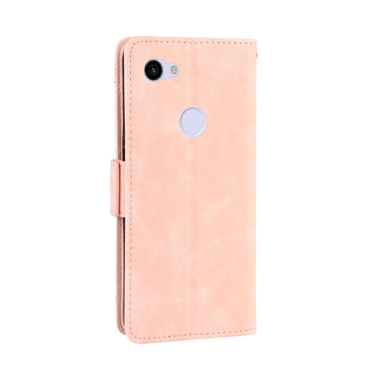 Wallet Style Skin Feel Calf Pattern Leather Case For Google Pixel 3a ,with Separate Card Slot(Pink)