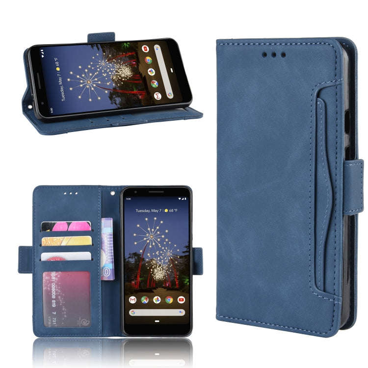 Wallet Style Skin Feel Calf Pattern Leather Case For Google Pixel 3a XL,with Separate Card Slot(B...