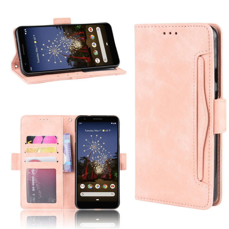 Wallet Style Skin Feel Calf Pattern Leather Case For Google Pixel 3a XL,with Separate Card Slot(P...