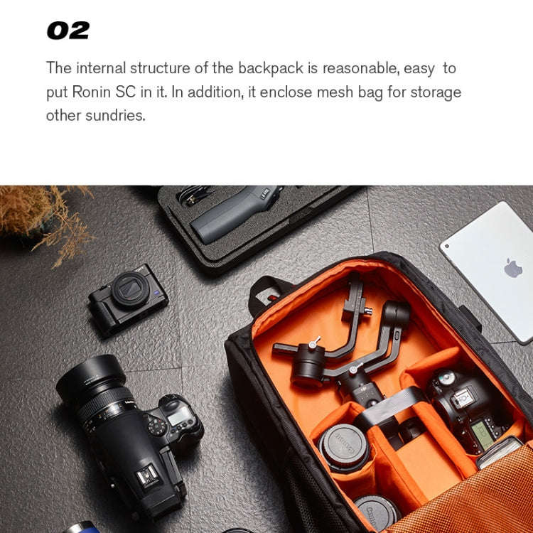 STARTRC Outdoor Travel Portable Waterproof Nylon Backpack for DJI Ronin-SC / Mavic 2 Drone