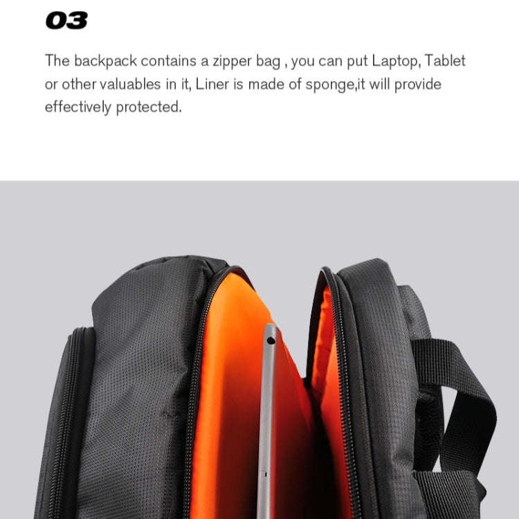 STARTRC Outdoor Travel Portable Waterproof Nylon Backpack for DJI Ronin-SC / Mavic 2 Drone