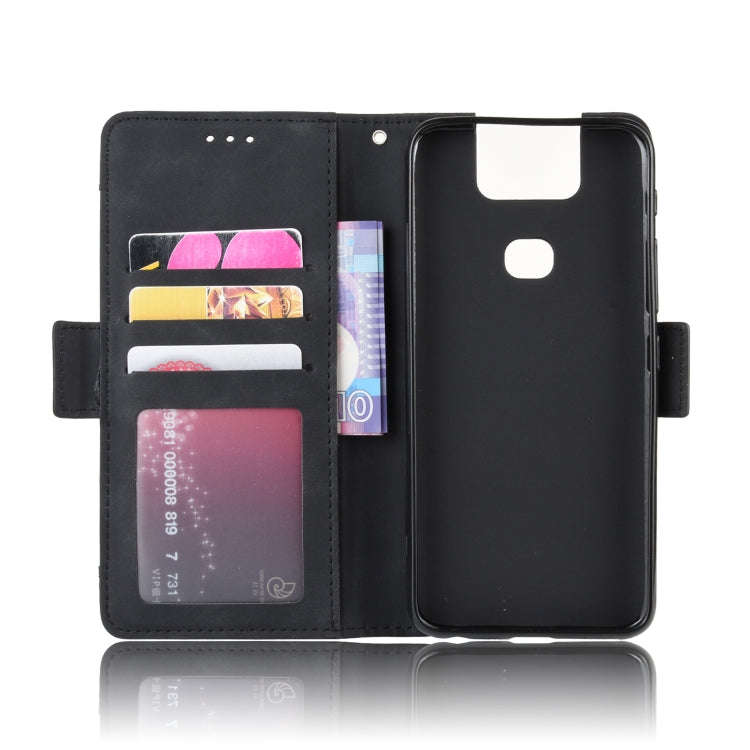 Wallet Style Skin Feel Calf Pattern Leather Case For Asus Zenfone 6 ZS630KL,with Separate Card Sl...