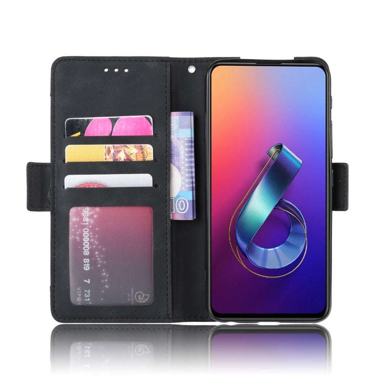 Wallet Style Skin Feel Calf Pattern Leather Case For Asus Zenfone 6 ZS630KL,with Separate Card Sl...