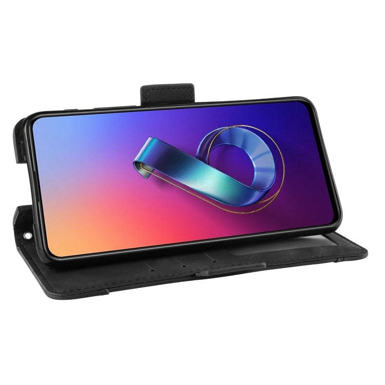 Wallet Style Skin Feel Calf Pattern Leather Case For Asus Zenfone 6 ZS630KL,with Separate Card Sl...