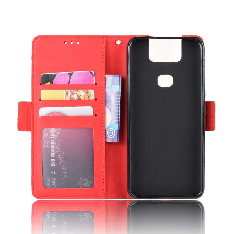 Wallet Style Skin Feel Calf Pattern Leather Case For Asus Zenfone 6 ZS630KL,with Separate Card Sl...