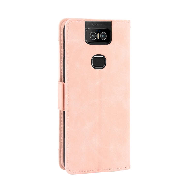 Wallet Style Skin Feel Calf Pattern Leather Case For Asus Zenfone 6 ZS630KL,with Separate Card Sl...