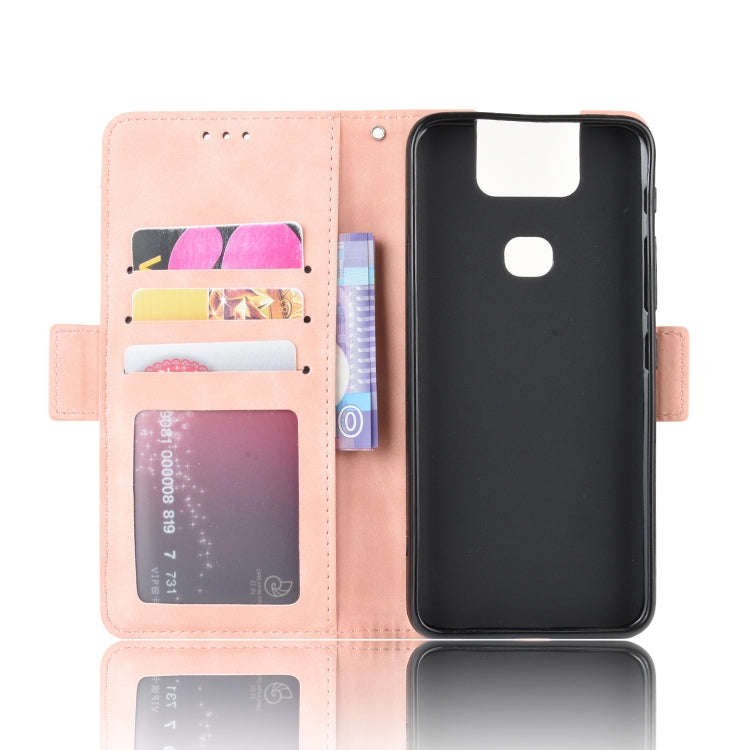 Wallet Style Skin Feel Calf Pattern Leather Case For Asus Zenfone 6 ZS630KL,with Separate Card Sl...