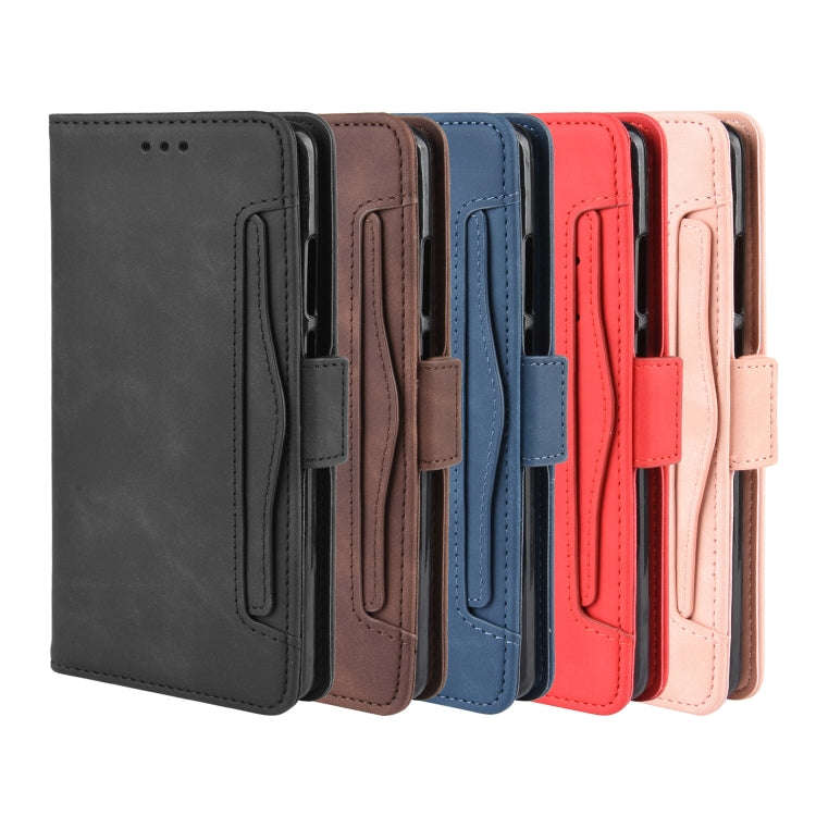 Wallet Style Skin Feel Calf Pattern Leather Case For Huawei P30 Pro,with Separate Card Slot(Blue)