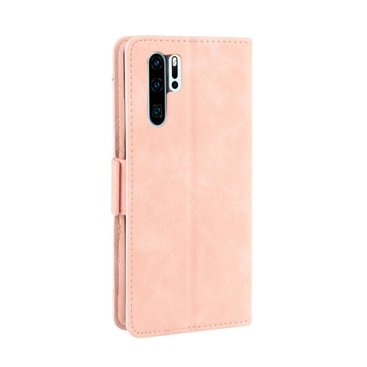 Wallet Style Skin Feel Calf Pattern Leather Case For Huawei P30 Pro,with Separate Card Slot(Pink)