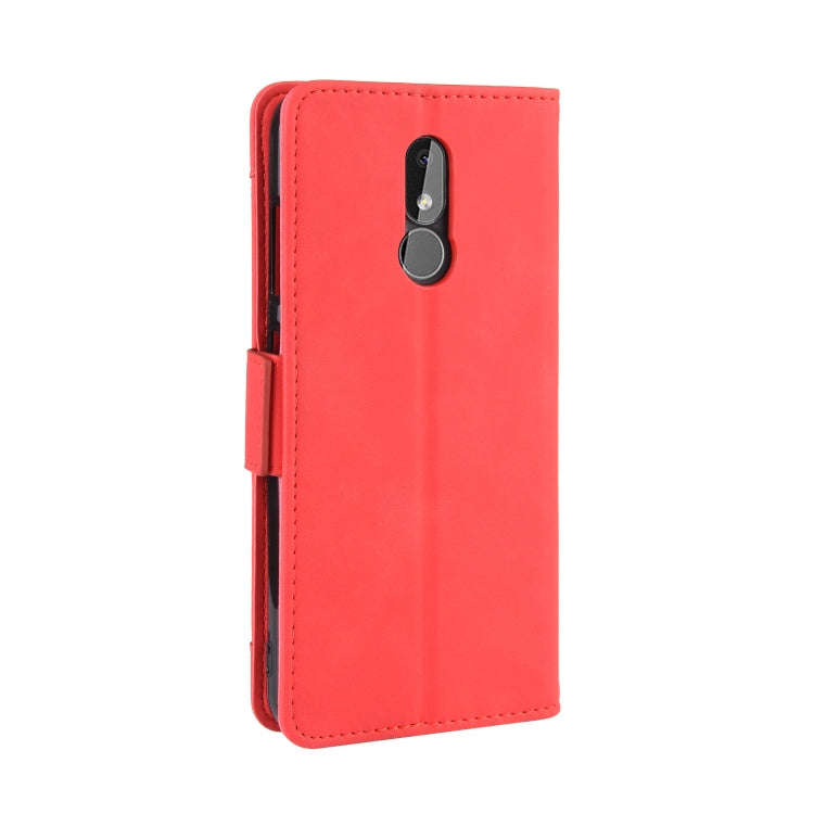 Wallet Style Skin Feel Calf Pattern Leather Case For Nokia 3.2,with Separate Card Slot(Red)