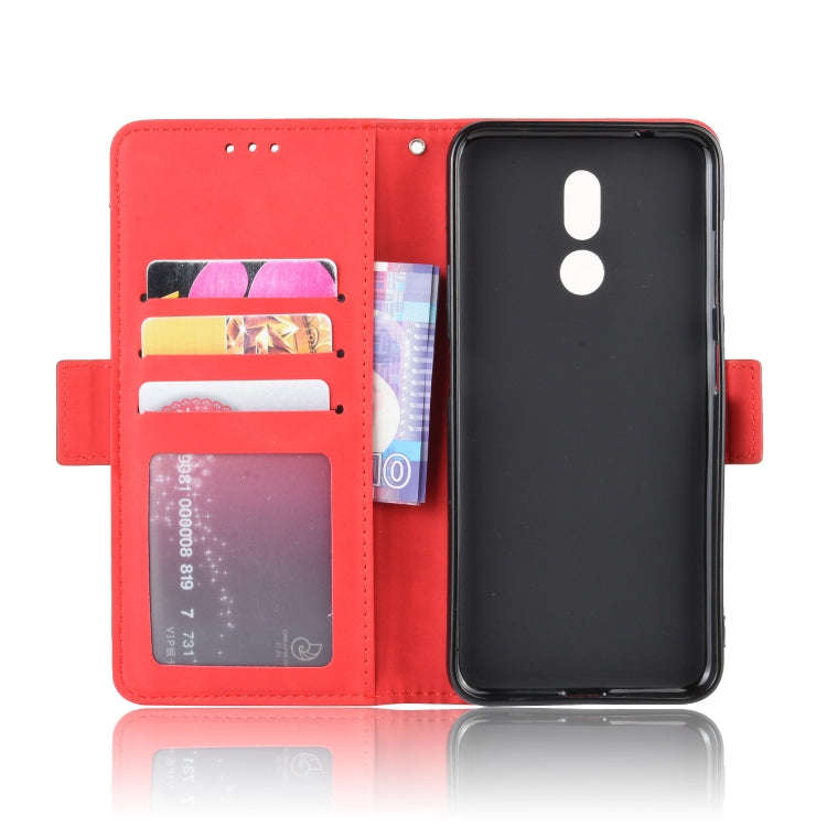 Wallet Style Skin Feel Calf Pattern Leather Case For Nokia 3.2,with Separate Card Slot(Red)