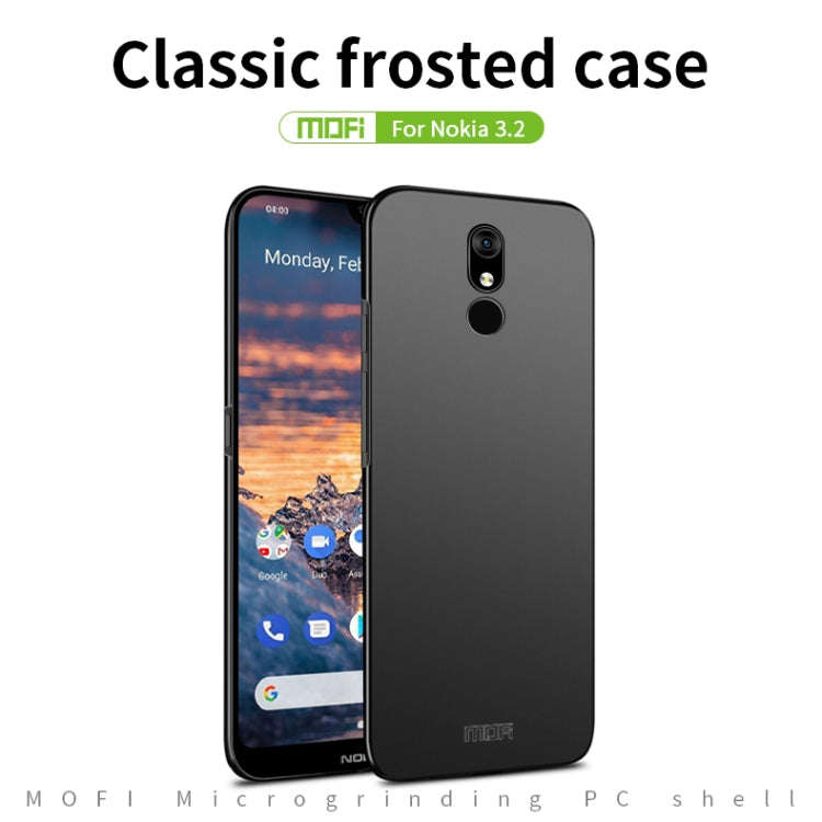 MOFI Frosted PC Ultra-thin Hard Case for Nokia 3.2(Red)