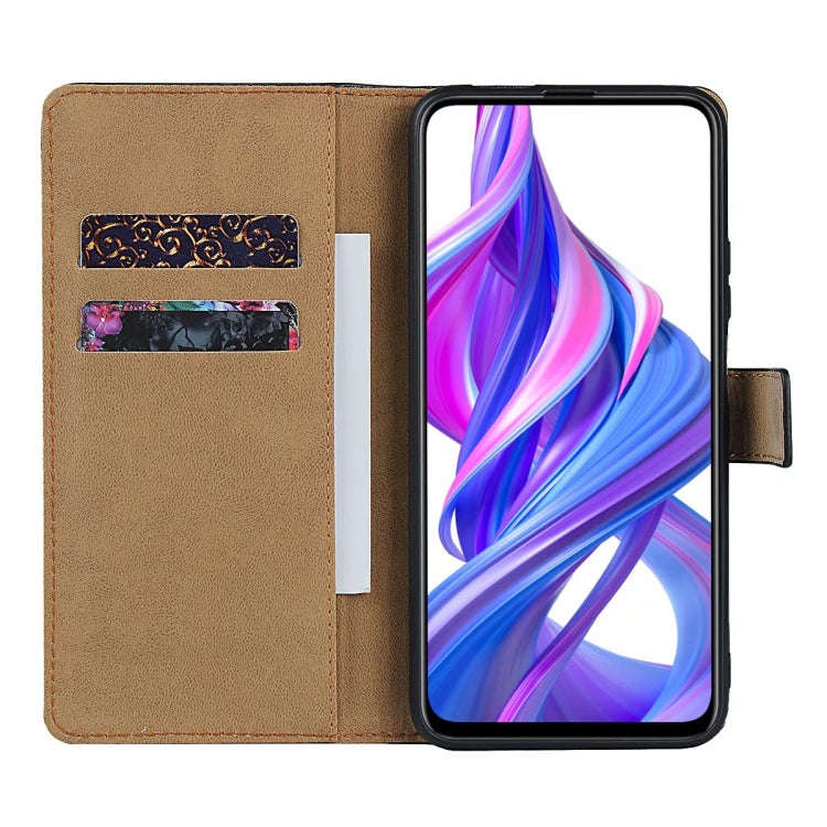 Horizontal Flip Leather Case for Huawei Honor 9X with Magnetic Clasp and Bracket and Card Slot an...