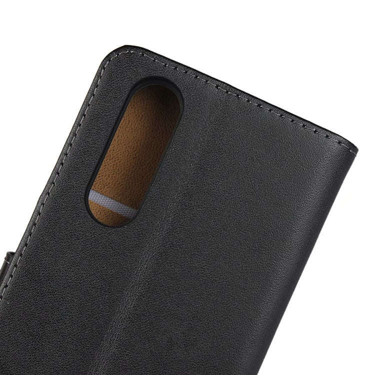 Leather Horizontal Flip Holster for Sony Xperia XZ5 with Magnetic Clasp and Bracket and Card Slot...