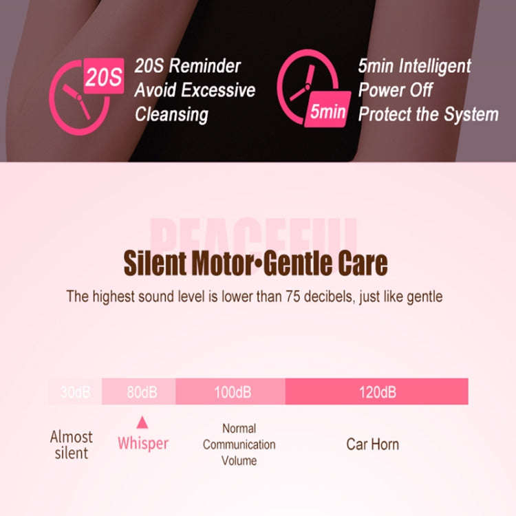 2 in 1 Electric Facial Cleansing Brush Waterproof face Skin   Cleansing Massager Silicone Vibrati...