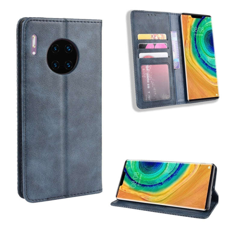 Magnetic Buckle Retro Crazy Horse Texture Horizontal Flip Leather Case for Huawei Mate 30 Pro , w...