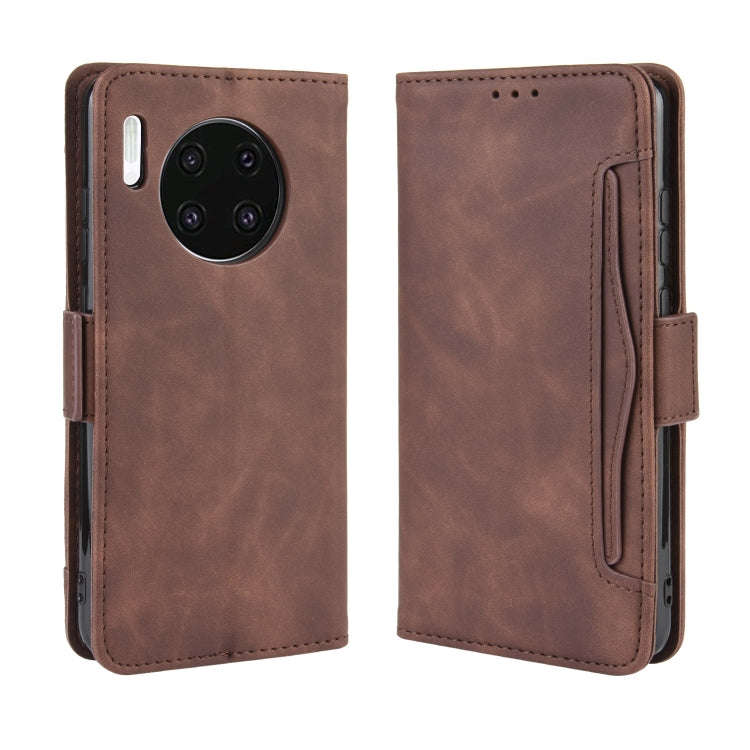 Wallet Style Skin Feel Calf Pattern Leather Case For Huawei Mate 30 ,with Separate Card Slot(Brown)