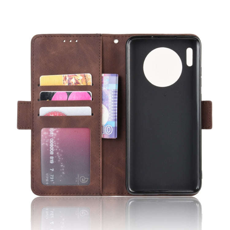 Wallet Style Skin Feel Calf Pattern Leather Case For Huawei Mate 30 ,with Separate Card Slot(Brown)