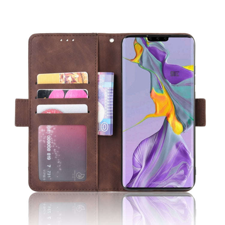 Wallet Style Skin Feel Calf Pattern Leather Case For Huawei Mate 30 ,with Separate Card Slot(Brown)