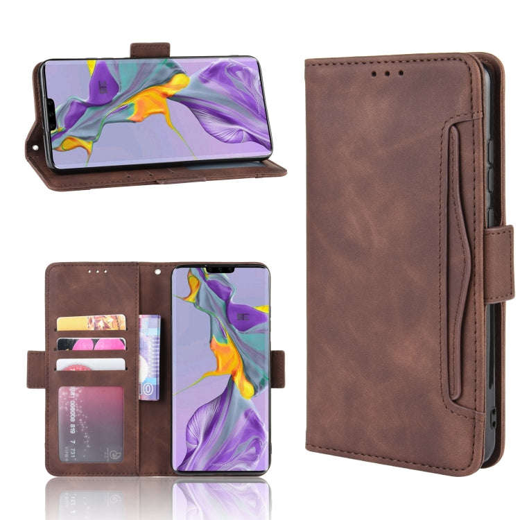 Wallet Style Skin Feel Calf Pattern Leather Case For Huawei Mate 30 ,with Separate Card Slot(Brown)