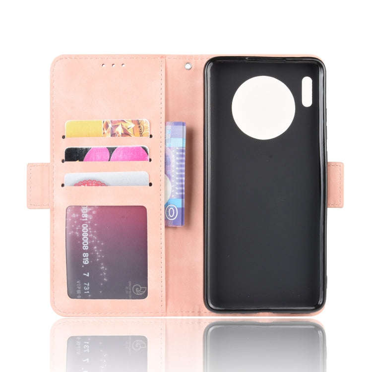 Wallet Style Skin Feel Calf Pattern Leather Case For Huawei Mate 30 ,with Separate Card Slot(Pink)