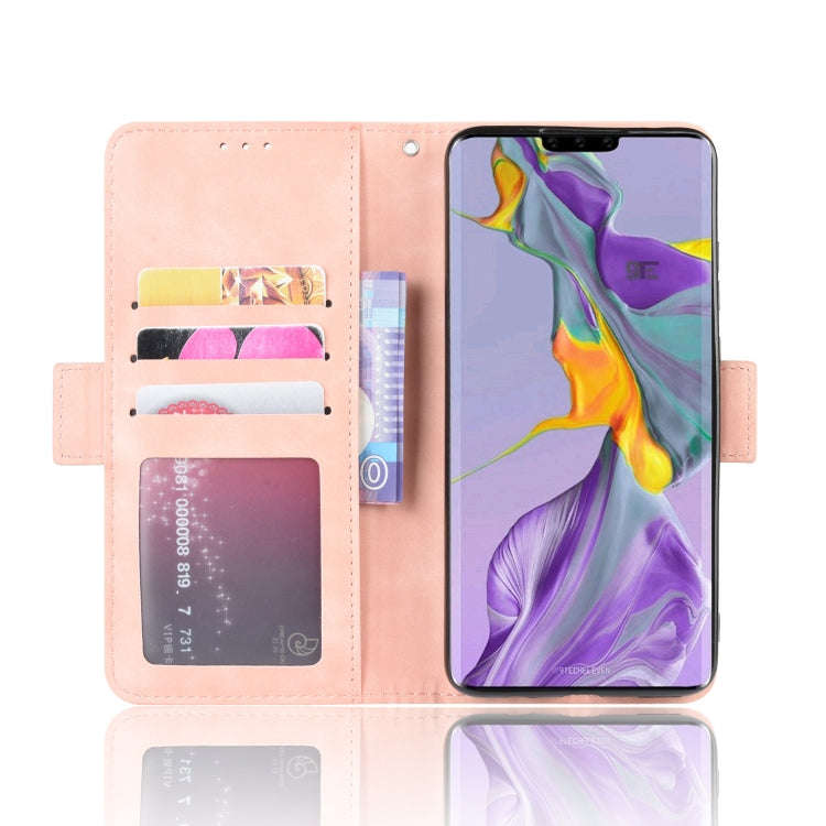 Wallet Style Skin Feel Calf Pattern Leather Case For Huawei Mate 30 ,with Separate Card Slot(Pink)