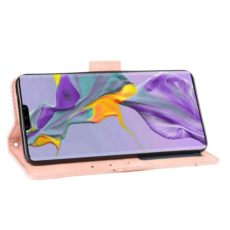 Wallet Style Skin Feel Calf Pattern Leather Case For Huawei Mate 30 ,with Separate Card Slot(Pink)
