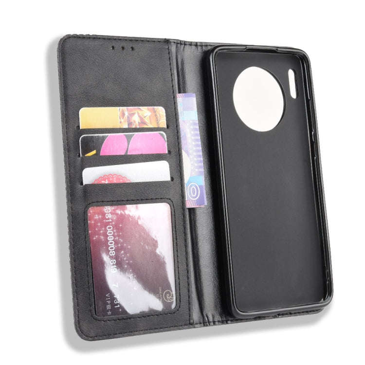Magnetic Buckle Retro Crazy Horse Texture Horizontal Flip Leather Case for Huawei Mate 30  , with...