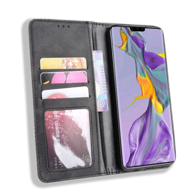 Magnetic Buckle Retro Crazy Horse Texture Horizontal Flip Leather Case for Huawei Mate 30  , with...