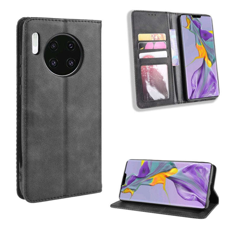 Magnetic Buckle Retro Crazy Horse Texture Horizontal Flip Leather Case for Huawei Mate 30  , with...
