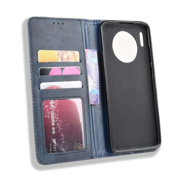 Magnetic Buckle Retro Crazy Horse Texture Horizontal Flip Leather Case for Huawei Mate 30  , with...