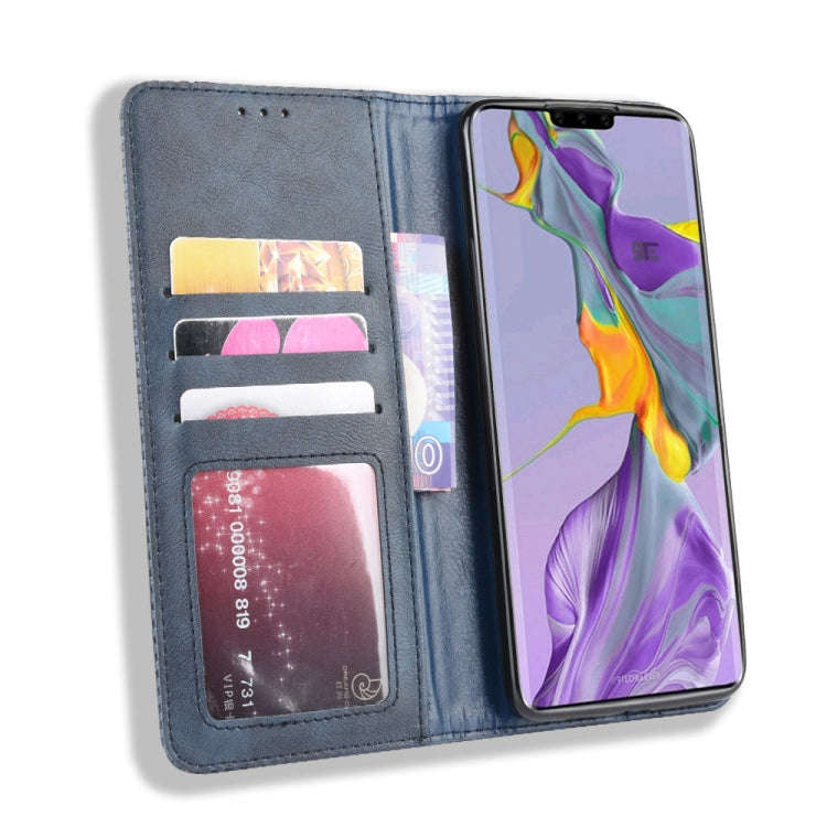 Magnetic Buckle Retro Crazy Horse Texture Horizontal Flip Leather Case for Huawei Mate 30  , with...
