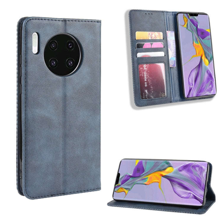 Magnetic Buckle Retro Crazy Horse Texture Horizontal Flip Leather Case for Huawei Mate 30  , with...