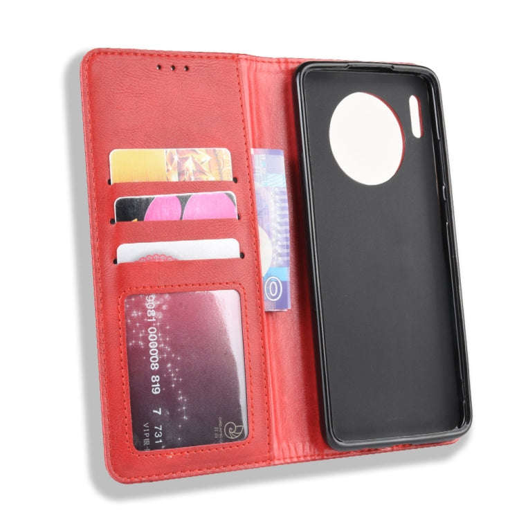 Magnetic Buckle Retro Crazy Horse Texture Horizontal Flip Leather Case for Huawei Mate 30  , with...